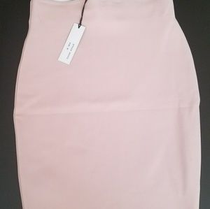 Blush bandage pencil skirt